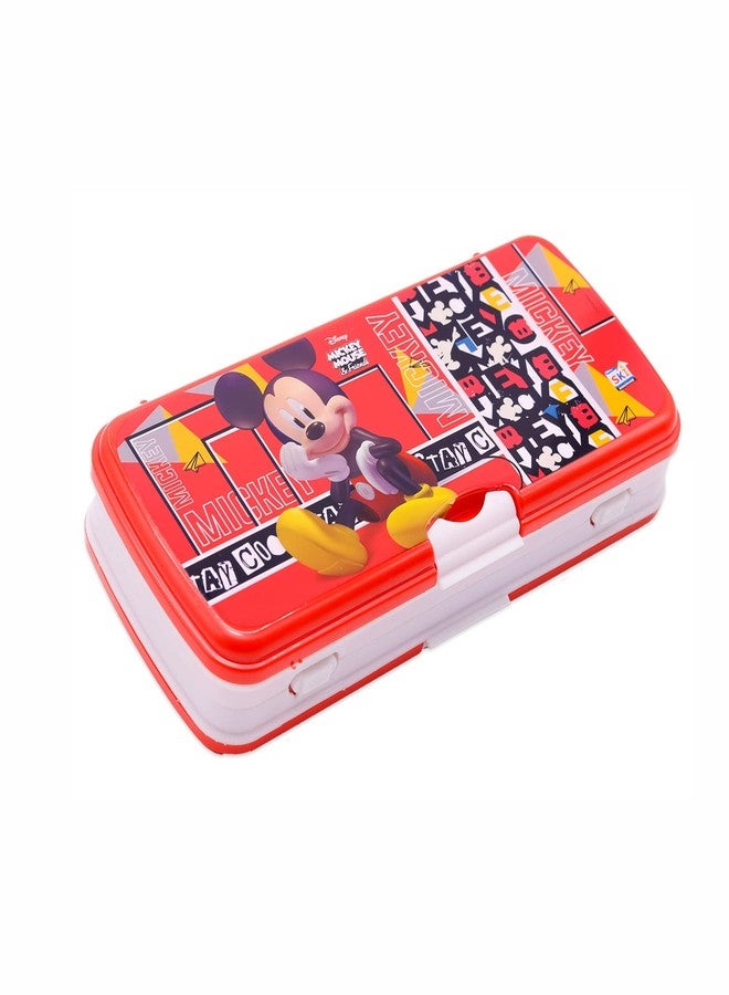 SKi Homeware SKI Xylo Pencil Box with White Board and Marker (Mickey) with Free Stationery, Ideal for Party Favours and Gifting for School Going Kids - Image 1